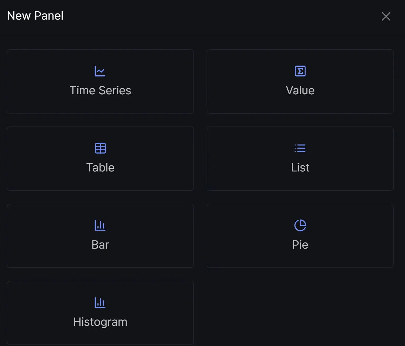 Creating new panel